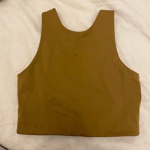 Girlfriend Collective Dylan Tank Bra (Saddle)